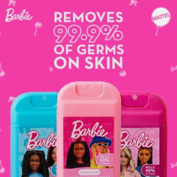 BARBIE 🩵💕 Smart Care Kids Hand Sanitizer Spray Set Keychain Blue - Picture 8 of 15